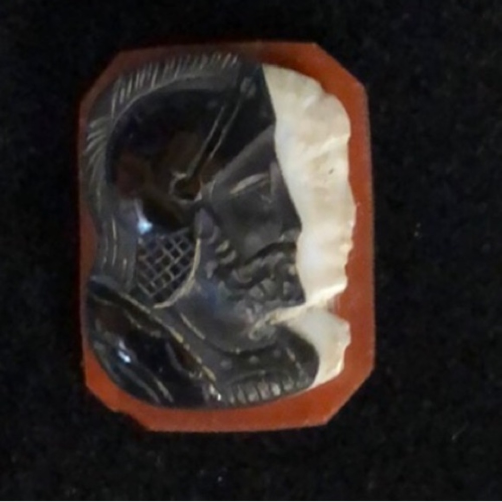 Antique / Vintage Carved Double Roman Soldier Cameo